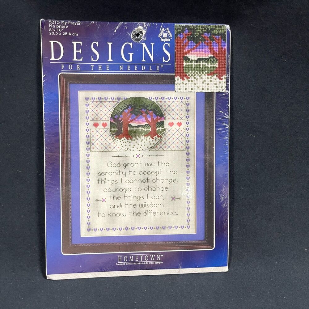 Serenity Prayer My Prayer  Counted Cross Stitch NIP 5212 Hometown